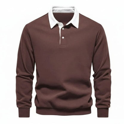 Modern Polo Sweatshirt - Räumungsverkauf Stiladel Braun S 