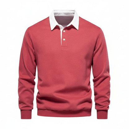 Modern Polo Sweatshirt - Räumungsverkauf Stiladel Rot S 