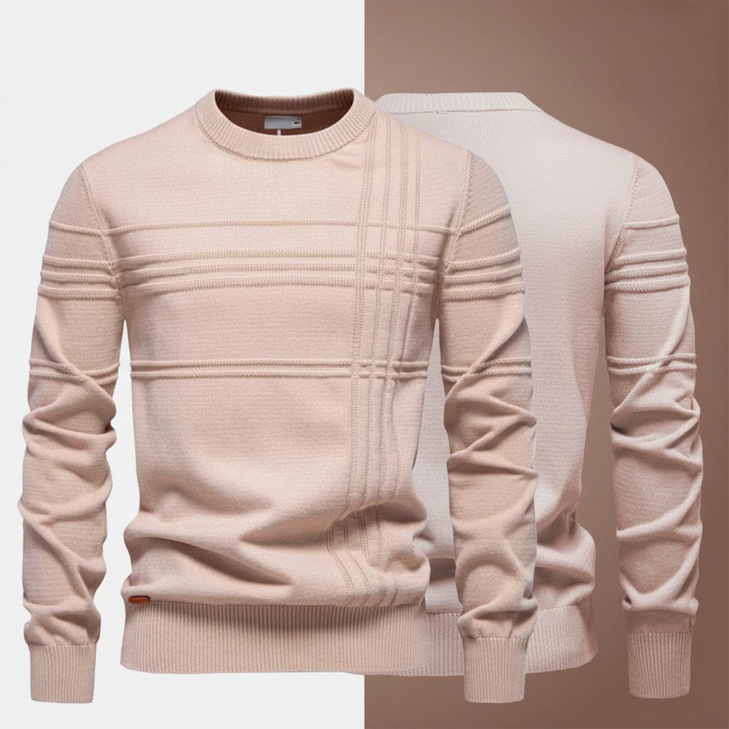 Modern Rundhals-Strick Stiladel 