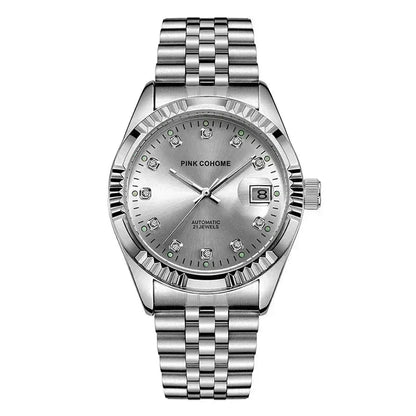 Pink Cohome Automatic Stiladel Silberweiß 