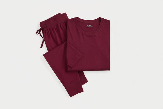 Polo Bear Jersey Schlafanzug Stiladel Klassischer Wein S 