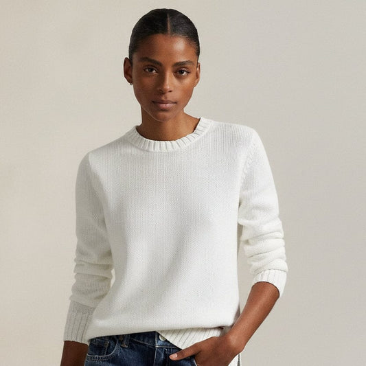 Polo Bear Rundhalspullover aus Leinen-Baumwolle Stiladel 