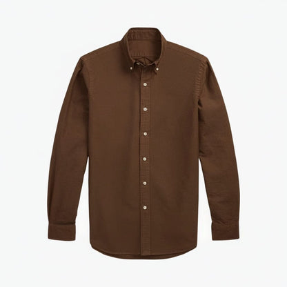 Slim Fit, stückgefärbtes Oxford-Hemd Stiladel Gewachsen S 