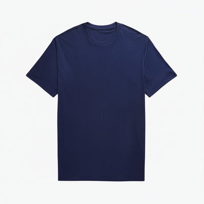 Soft Cotton Rundhals-T-Shirt Stiladel Marineblau S 