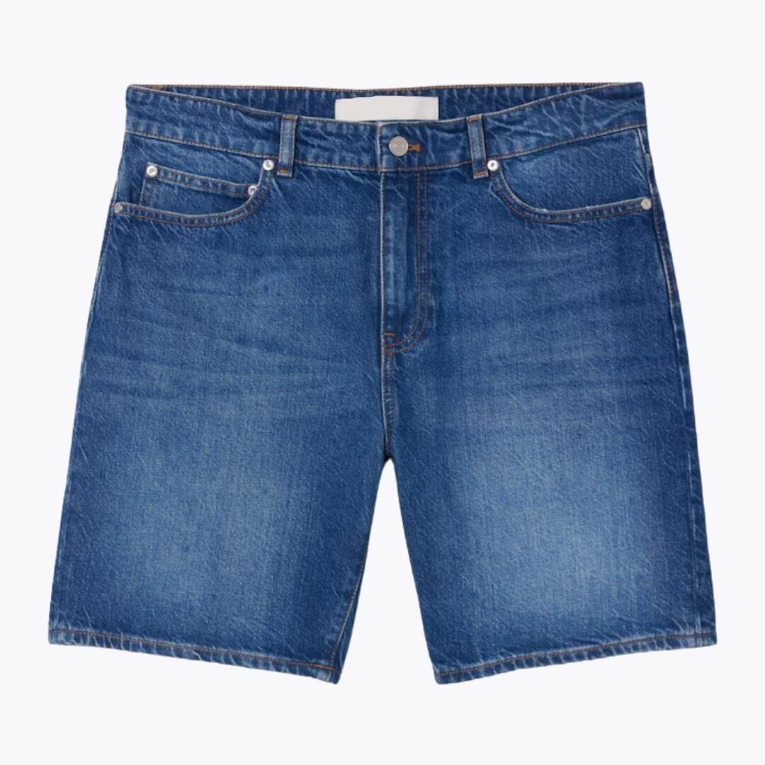 Straight Fit Denim Bermuda-Shorts Stiladel Denimblau S 