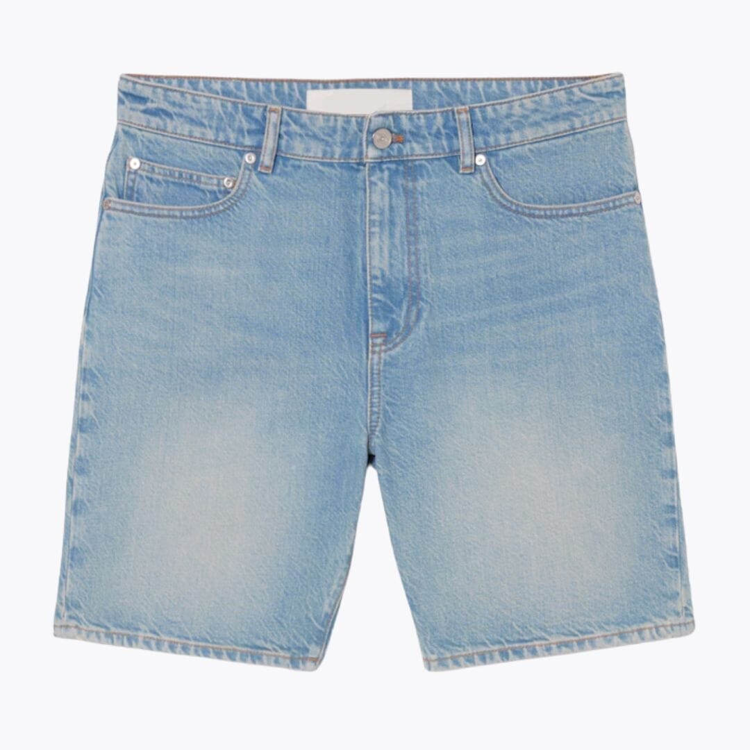 Straight Fit Denim Bermuda-Shorts Stiladel Hellblau S 