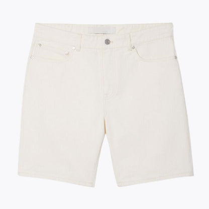 Straight Fit Denim Bermuda-Shorts Stiladel Weiß S 