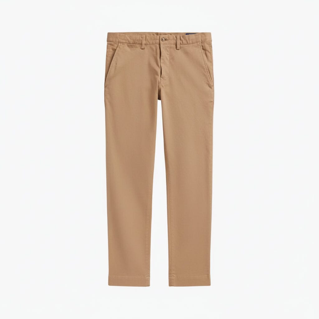 Stretch Straight Fit Chino-Hose Stiladel Khaki 28 