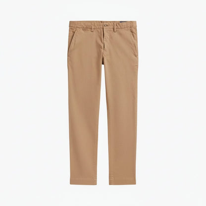 Stretch Straight Fit Chino-Hose Stiladel Khaki 28 