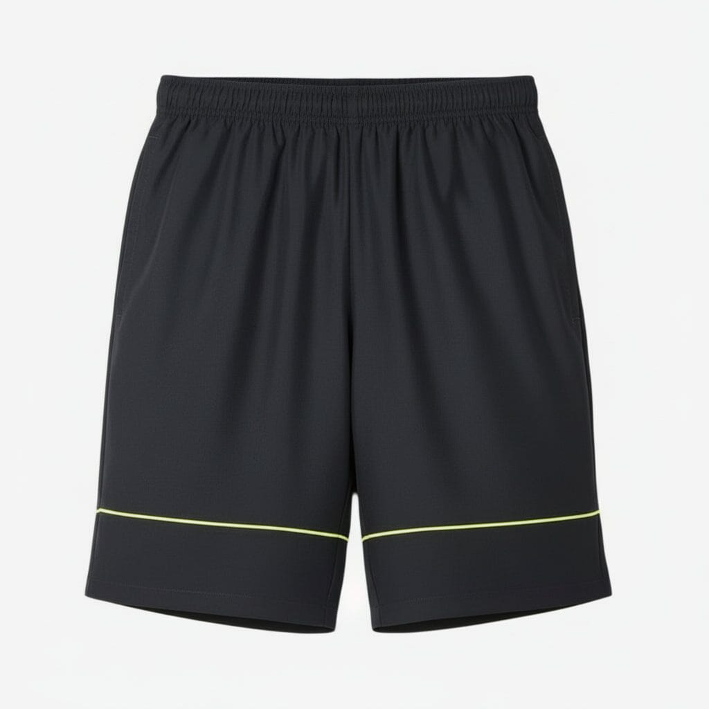 Tennisshorts aus Taft mit Diamantmuster Stiladel Schwarz S 