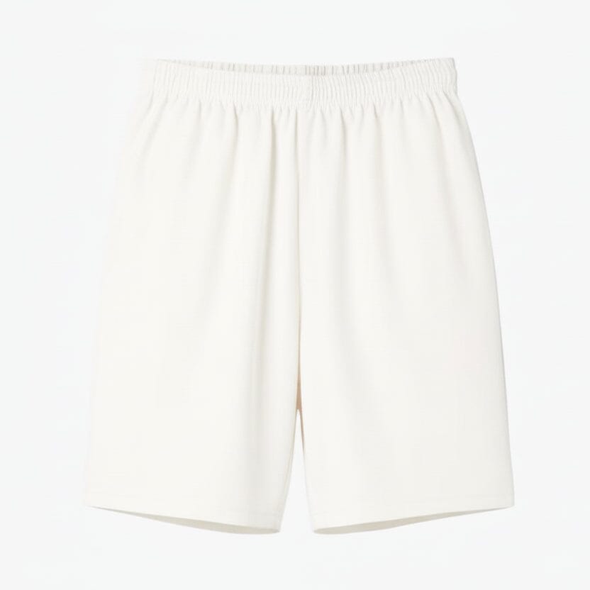 Tennisshorts aus Taft mit Diamantmuster Stiladel Weiß S 