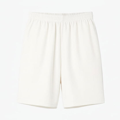 Tennisshorts aus Taft mit Diamantmuster Stiladel Weiß S 
