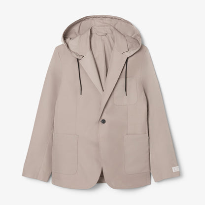 Twill Blazer mit Kapuze Stiladel 