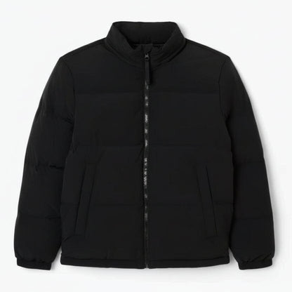 wasserabweisende Daunenjacke mit Kapuze Stiladel Schwarz S 