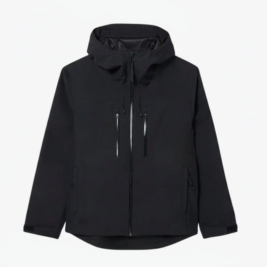 Wasserdichter und winddichter Parka mit Kapuze Stiladel Schwarz S 