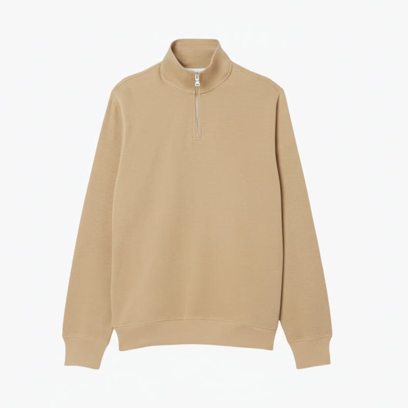 Zip-Up High Neck Sweatshirt Stiladel Beige S 