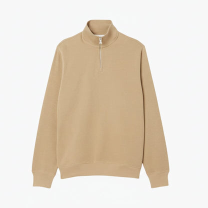 Zip-Up High Neck Sweatshirt Stiladel Beige S 