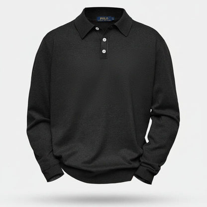 Zopfmuster-Wollstrickpullover Stiladel Schwarz S 